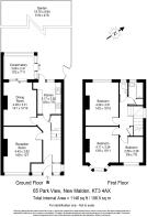 FLP - 65 Park View, New Malden, KT3 4AX