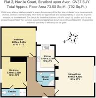 Flat 2 Neville Court Stratford upon Avon CV37 6UY