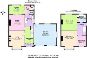 Floor Plan 2 Llanfair Villas, Hampton Bishop HR1 4