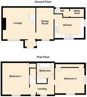 2D Floor Plan Llidiart y Godart, Capel Garmon - al