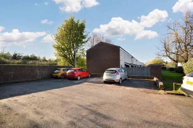 Allocated parking space in car-park area