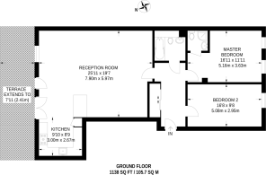 Floorplan area for info only, not for £/sq. ft valuation