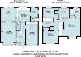 2 De Ruthyn Close, Moira. Floorplan