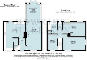 26 Hawthorn Avenue, Netherseal. Floorplan