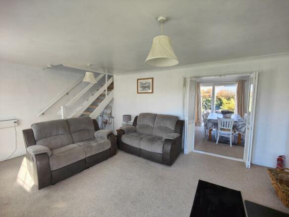 Living room leading through to dining room