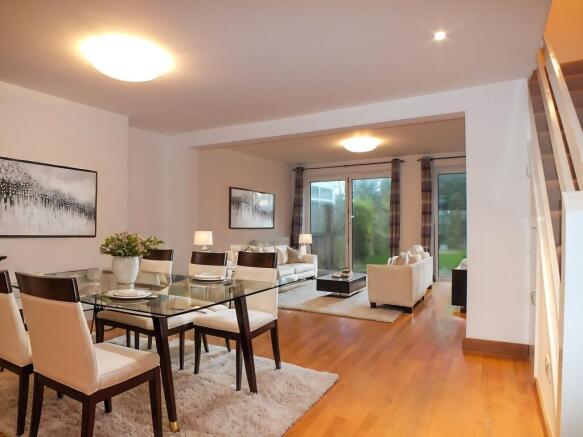 Open Plan Sitting Room,  Dining Room & Kitchen