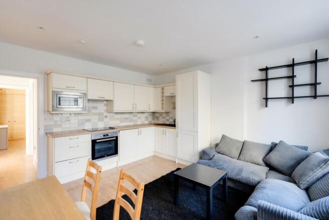 Kitchen and living area