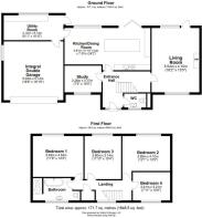 3 Phillips Cottages, Llandough - all floors.JPG