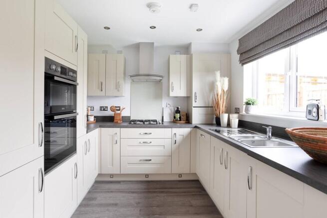 3 sided kitchen with lots of storage