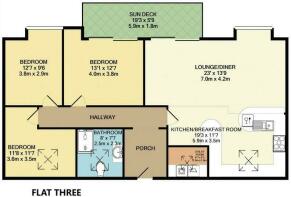 Flat Three Floorplan