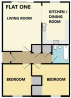 Flat One Floorplan