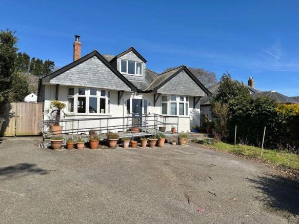 Front with ample parking