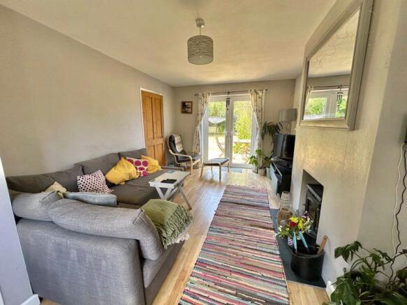 Living room with doors to garden