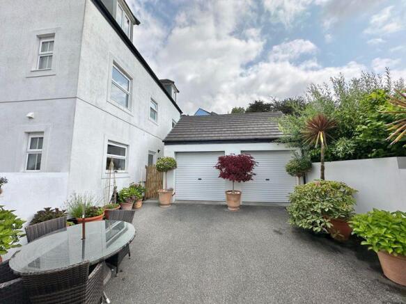Driveway parking and double garage