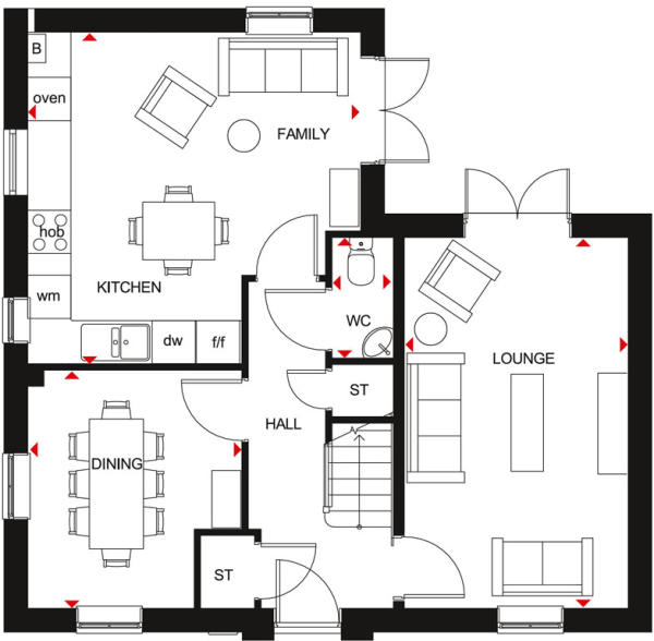 Alderney Ground Floor Plan