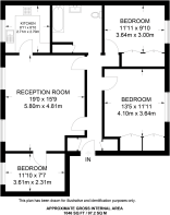 Floorplan area for info only, not for Â£/sq. ft valuation