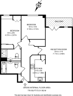 Floorplan area for info only, not for Â£/sq. ft valuation