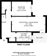 Floorplan area for info only, not for £/sq. ft valuation