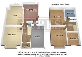 3D floor plan 424 Jockey Road, Sutton Colsdield (1