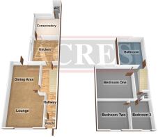 3D floorplan 147, Boldmere Road, Sutton Coldfield,