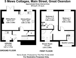 Floorplan 5 Mews Cottages, Main Street, Great Oxen