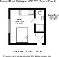 Belmont Road, Wallington, SM6 8TE (Second Floor 6)
