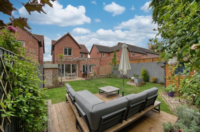 Rear Garden - seating area, looking towards the ho