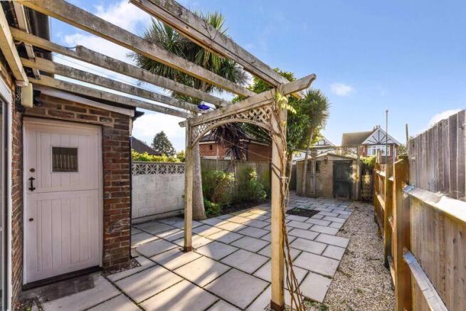 south facing rear garden