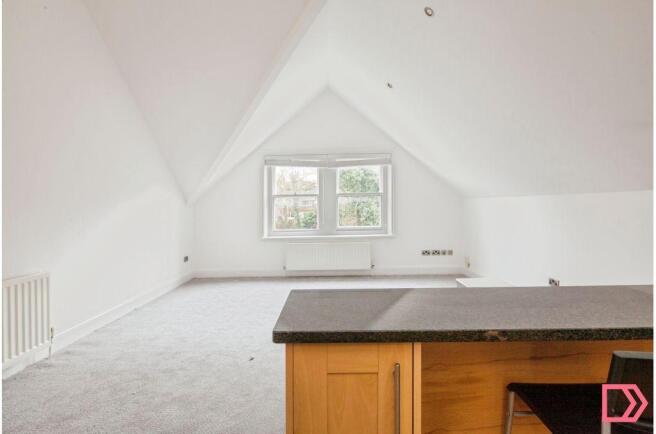 Open plan living room, freshly painted + new carpe