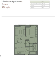 1 Bed Type A Layout