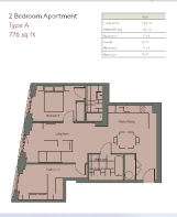 2 Bed Type A Layout