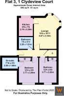 Flat 3, 1 Clydeview Court