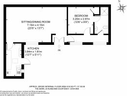 Floor plan The Barn, 20 Nuneham Courtenay, OX44 9N