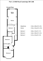 Floor Plan Flat 1, 23 Mill Rd