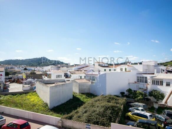 Views in 2-bedroom flat with terrace for sale in Es Mercadal