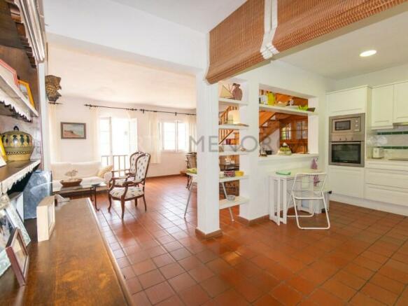 Duplex kitchen in the center of Fornells