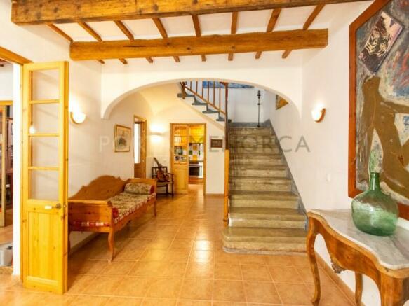 Entrance hall of authentic village house in the centre of Mercadal