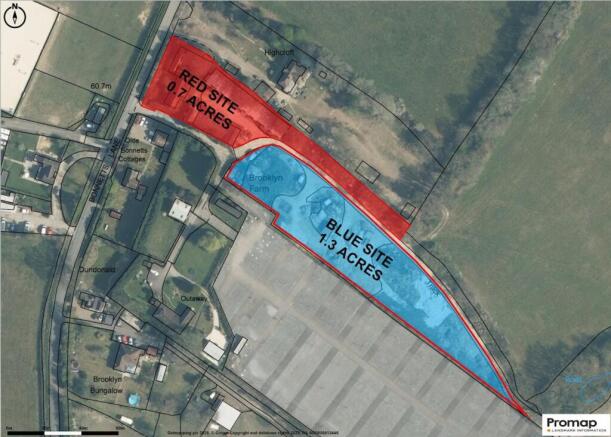 Bonnets Lane  Red Site 07 Acres Blue Site 13 Acr