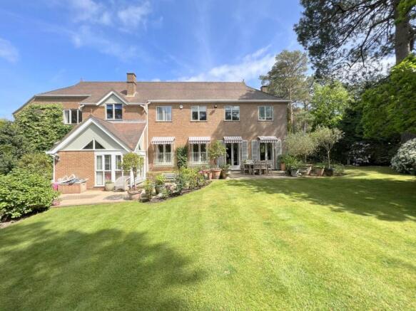 Rear elevation/garden in summer (west)
