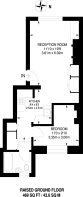 Floorplan area for info only, not for £/sq. ft valuation