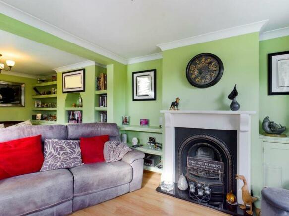 Sitting room & fireplace