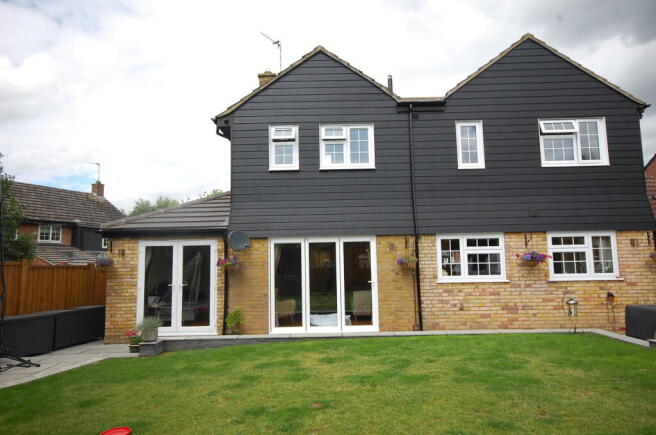 Rear of property