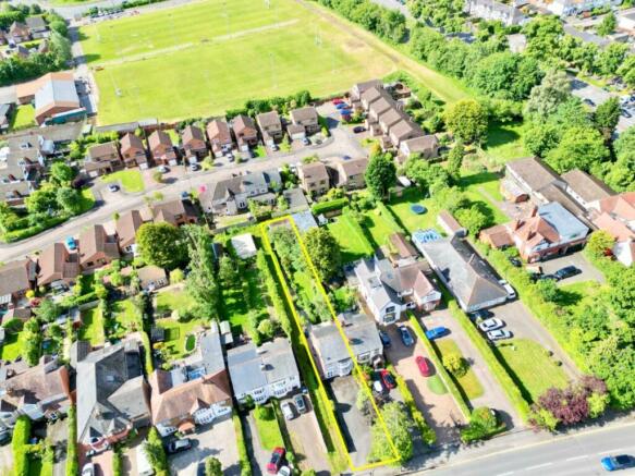 Aerial of Property with Rugby Fields