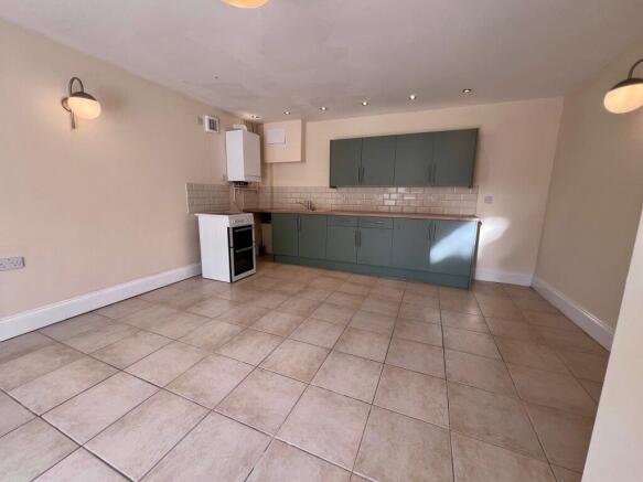 Kitchen and living a