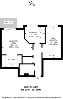Floorplan area for info only, not for £/sq. ft valuation