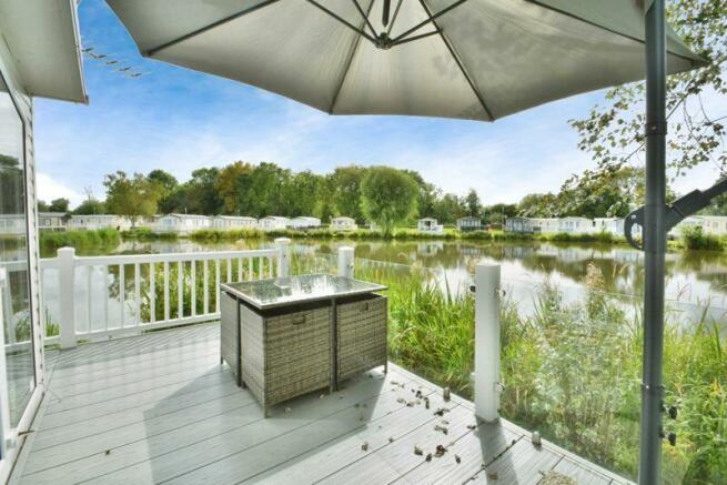 Decking and stunning lake views