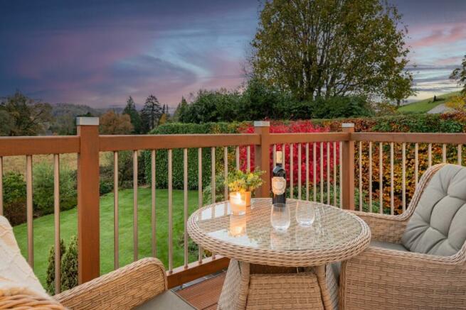 Balcony off the kitchen