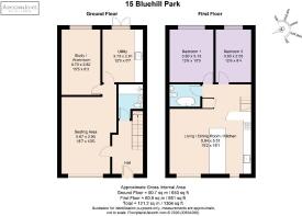 Example floorplan for the 3 bed