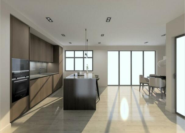 Indicative open plan kitchen/ dining