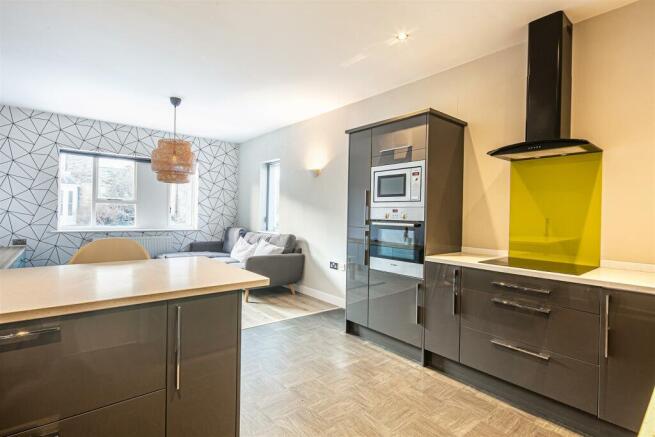 Kitchen through to lounge